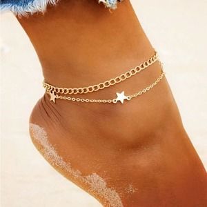 Layered Star Anklet
